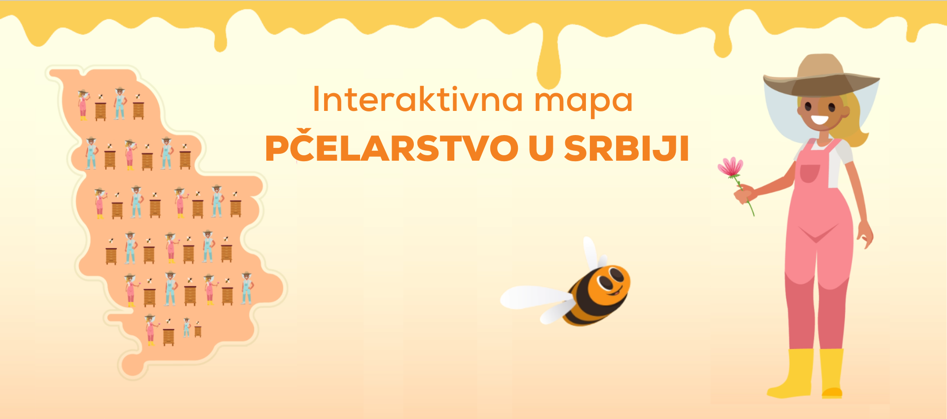 Interaktivna mapa o pčelarstvu u Srbiji